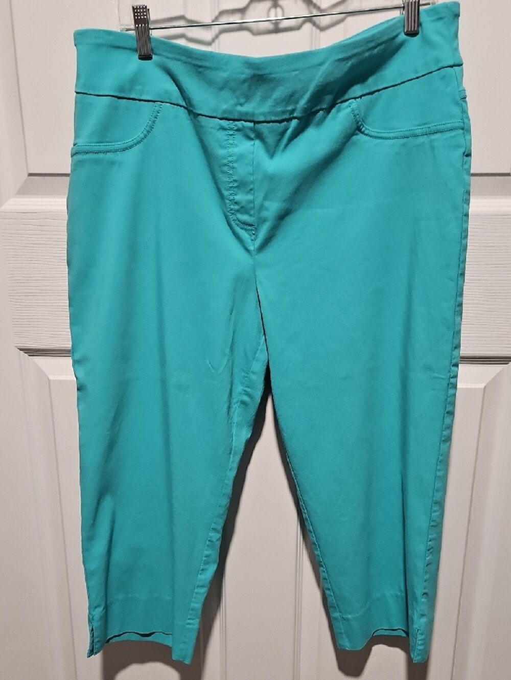 Ruby Rd. Teal Stretch Ponte Pants